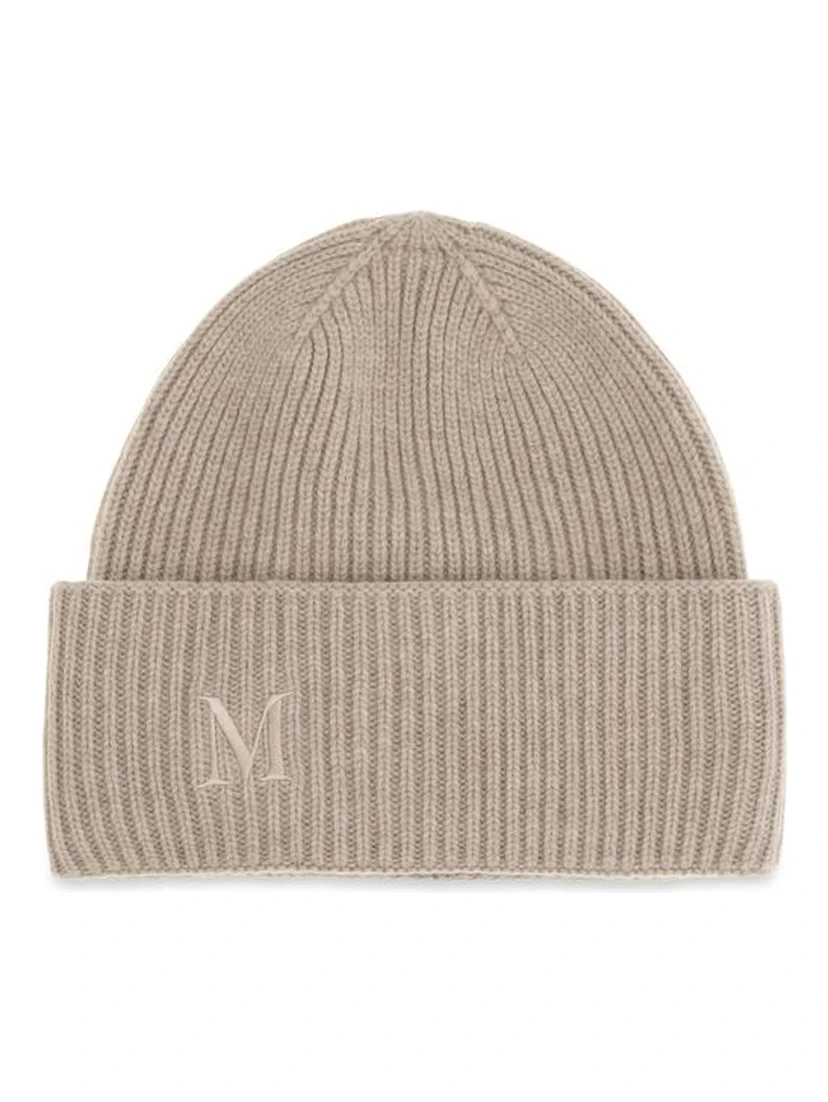 Beige Cashmere Beanie