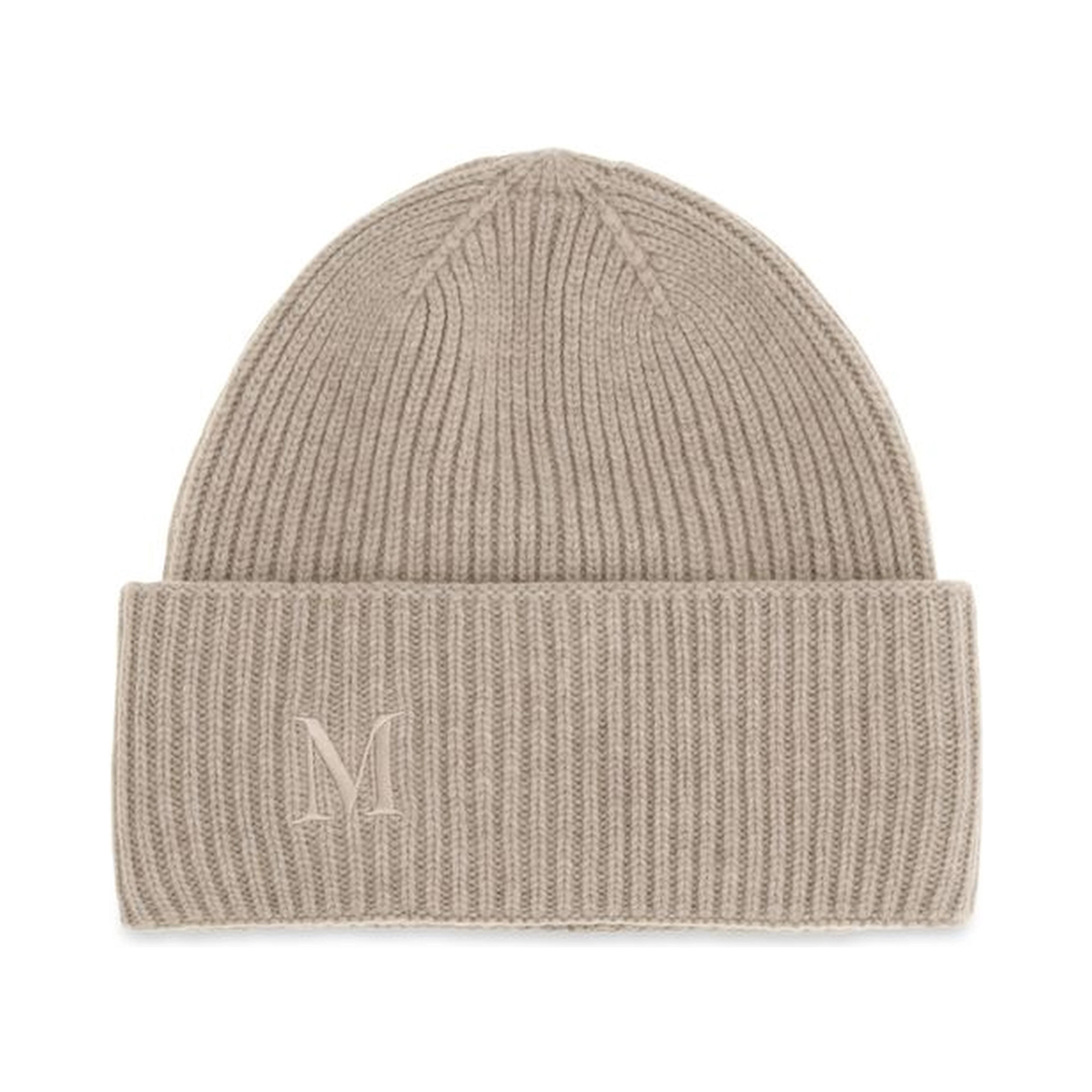 Beige Cashmere Beanie