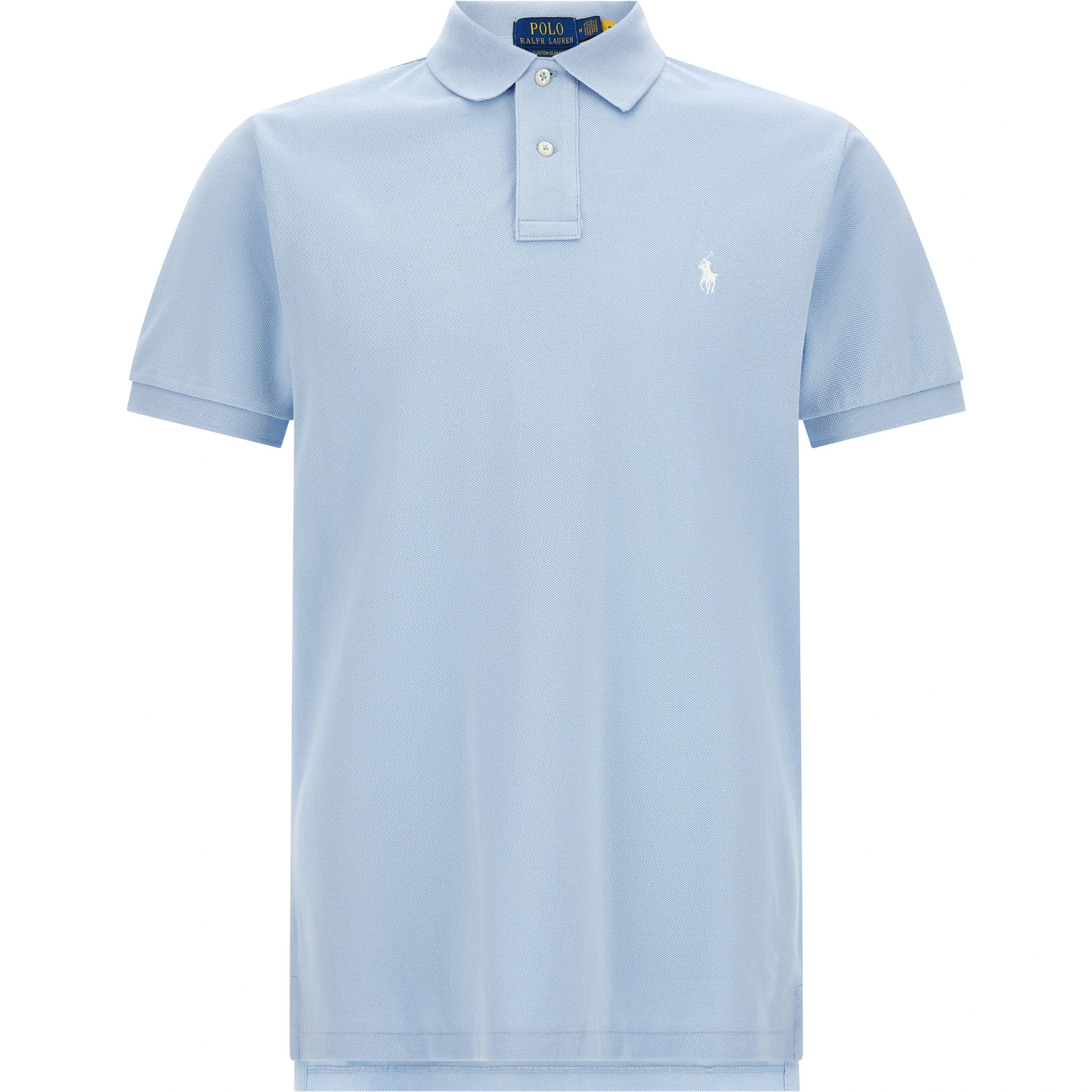 Blue Cotton Polo Shirt