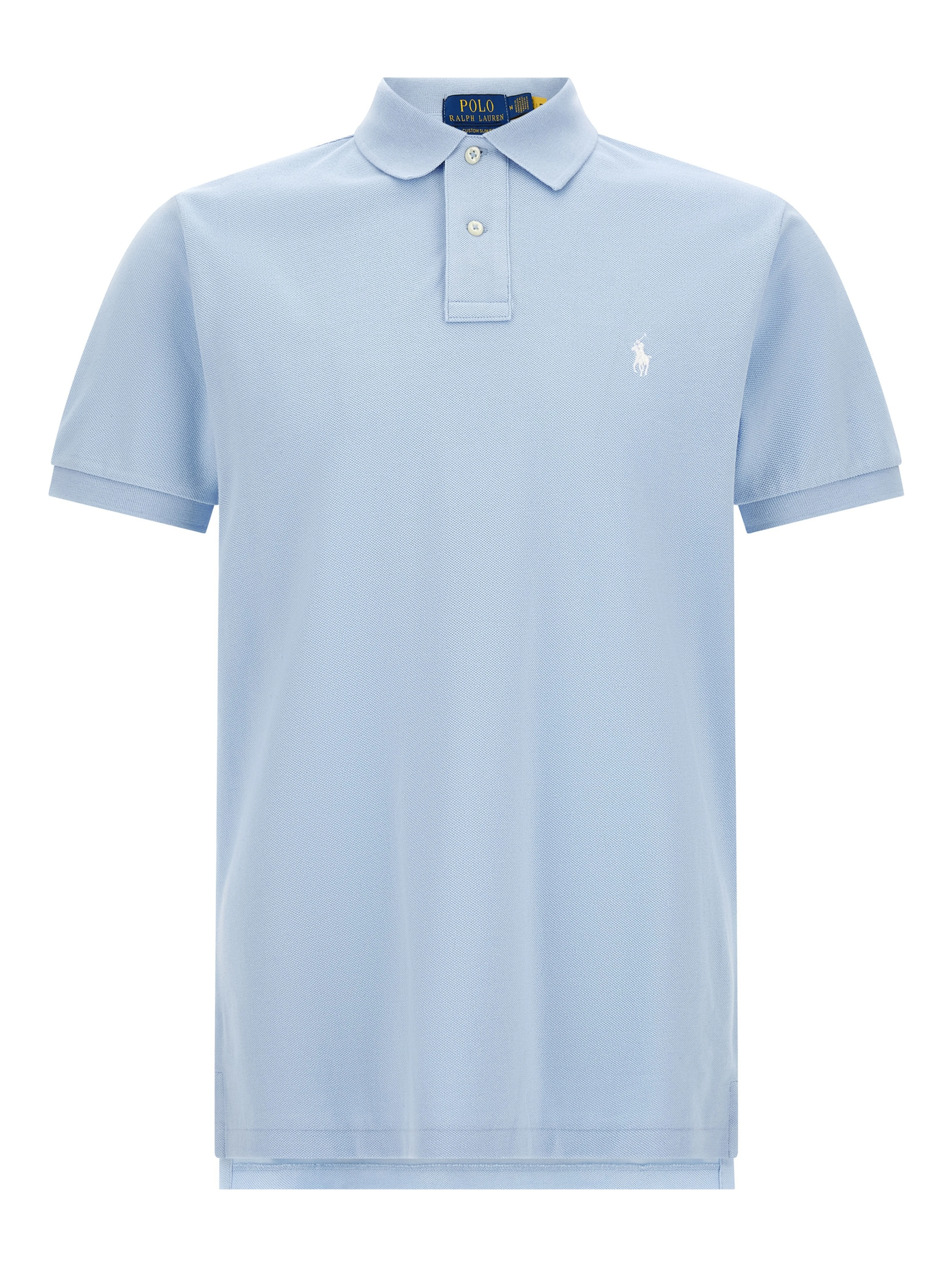Blue Cotton Polo Shirt