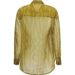 Beige Silk Pattern Shirt