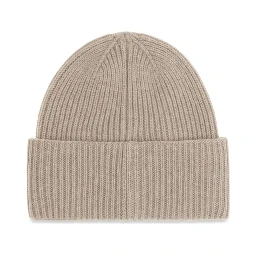Beige Cashmere Beanie