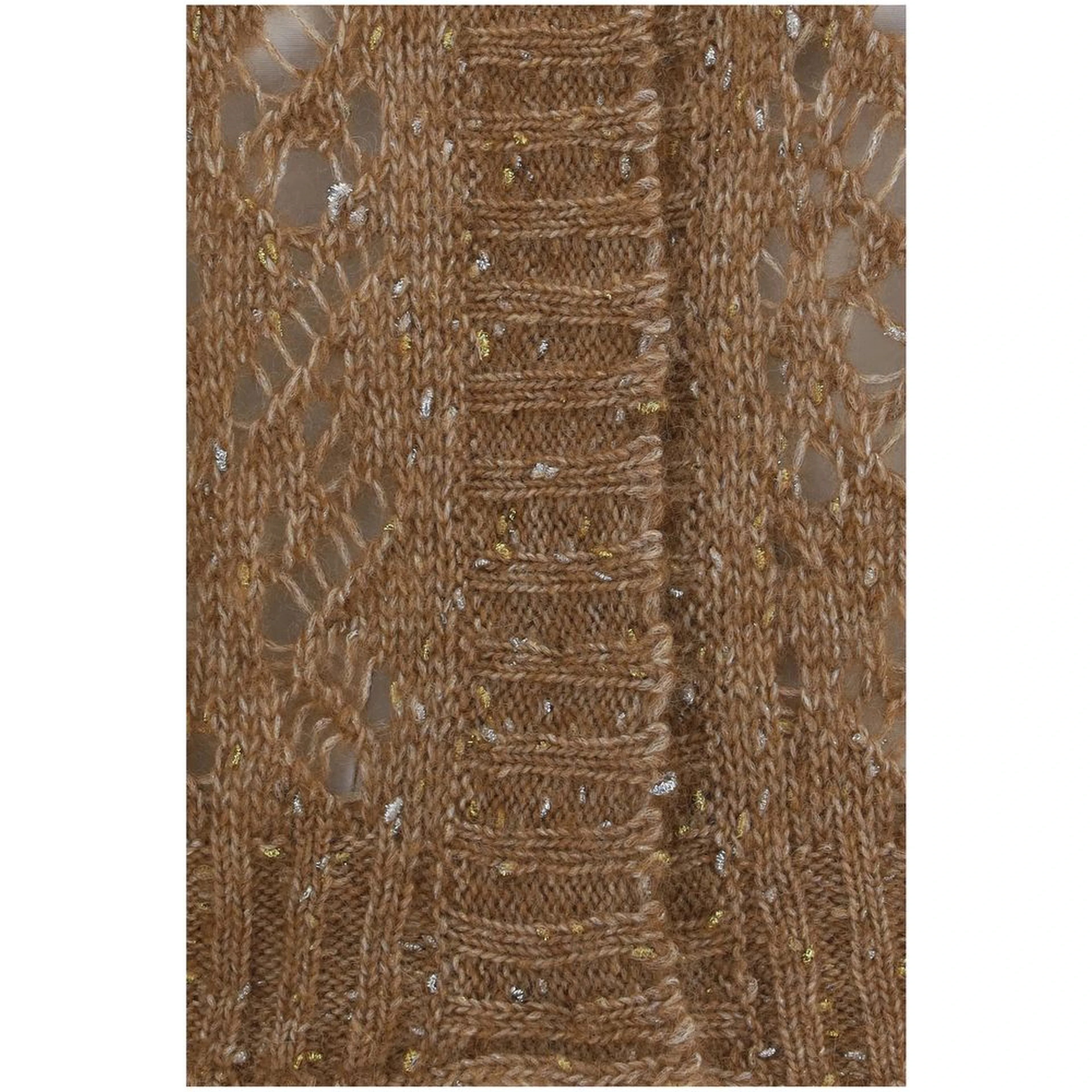 Brown Alpaca Vicugna Pacos Cardigan
