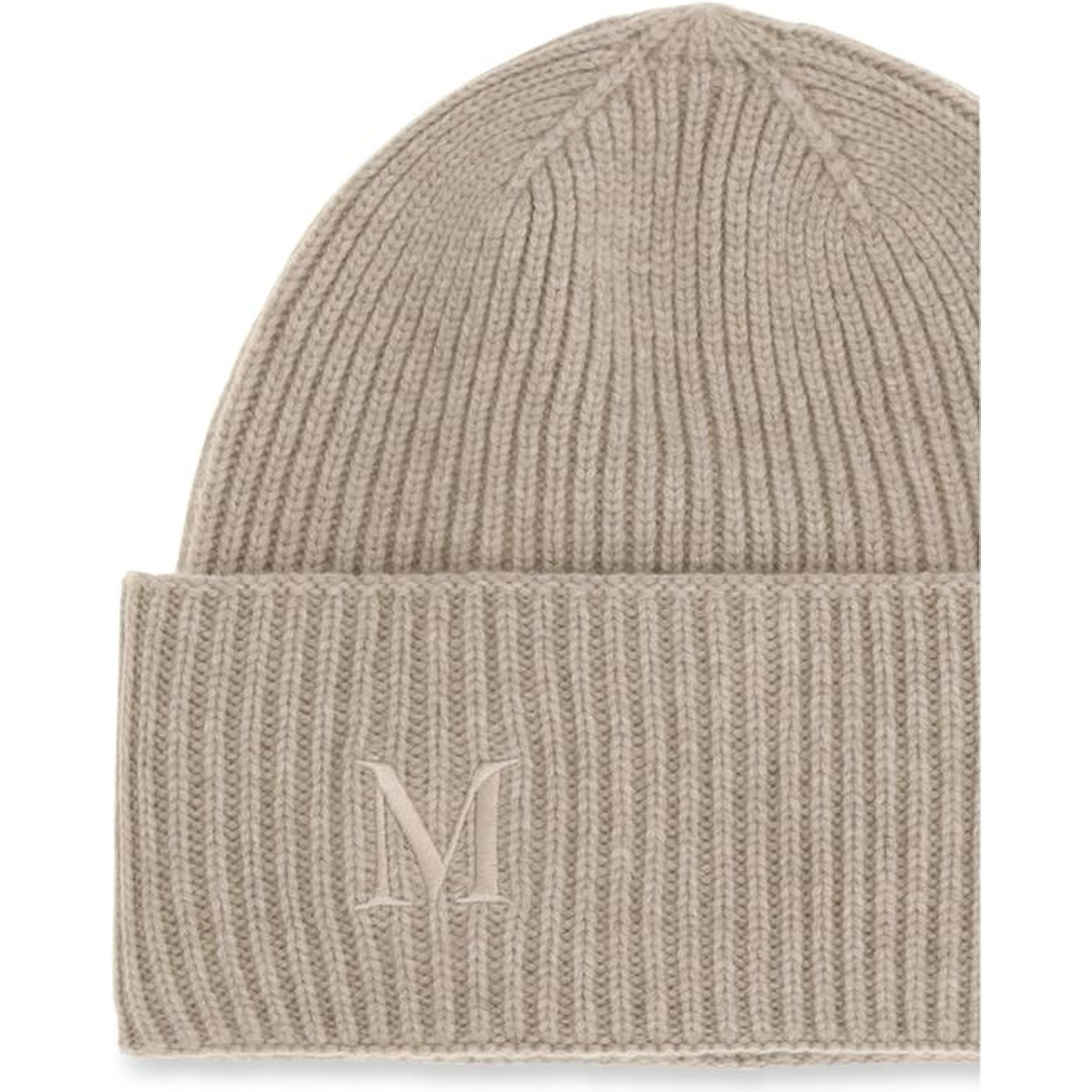 Beige Cashmere Beanie