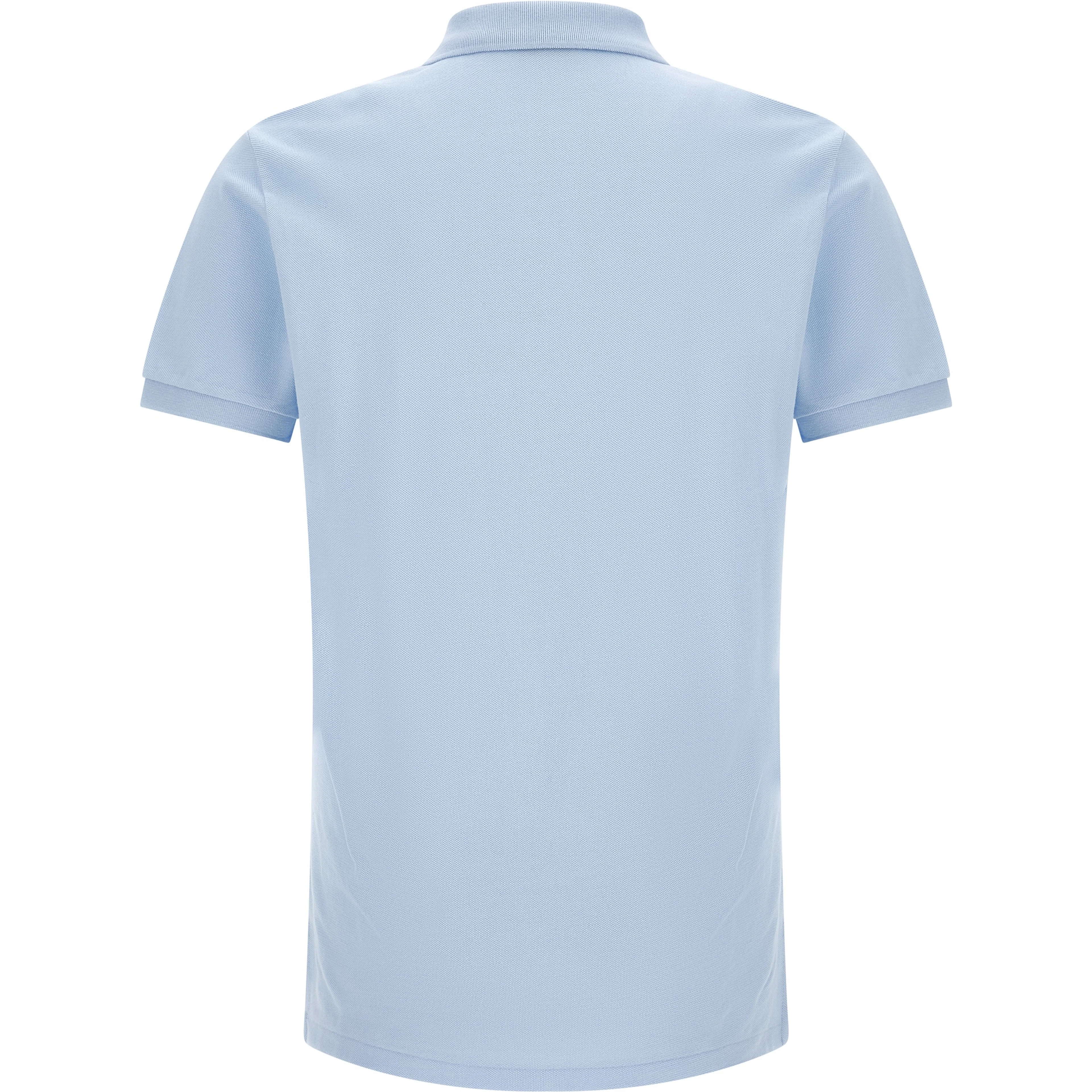 Blue Cotton Polo Shirt