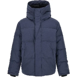 Blue Polyester Parka