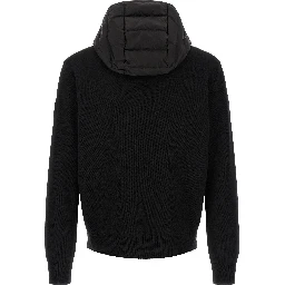 Black Wool Full-Length Jacket