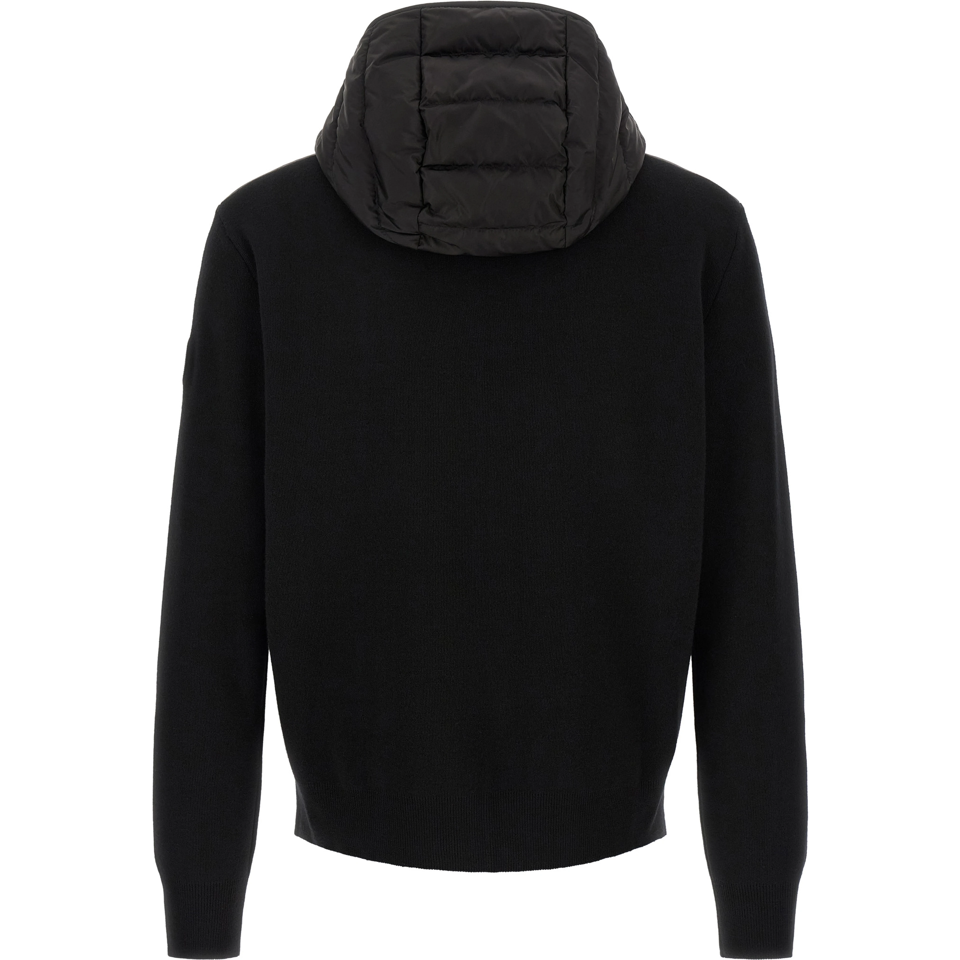 Black Wool Full-Length Jacket