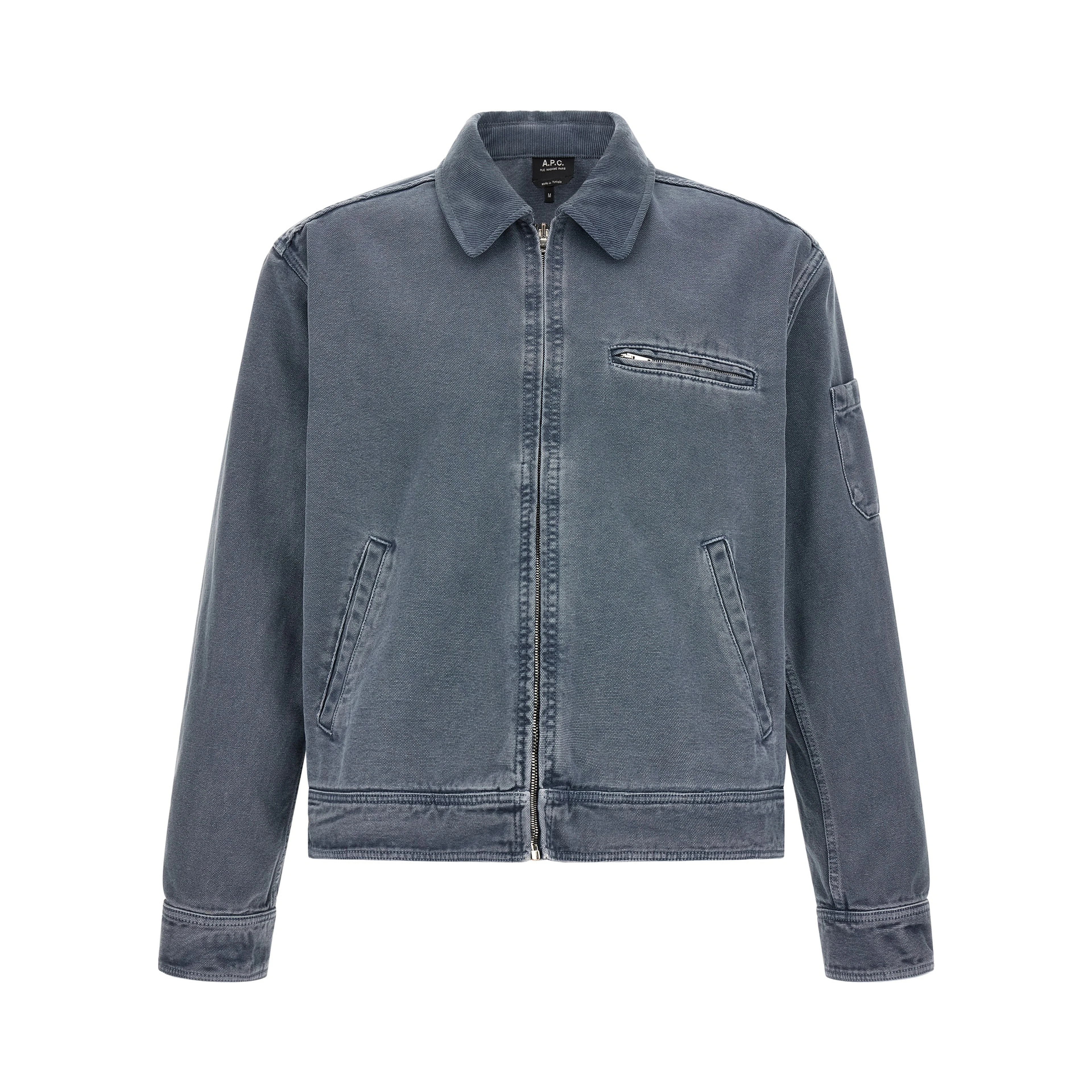 Gray Cotton Denim Jacket