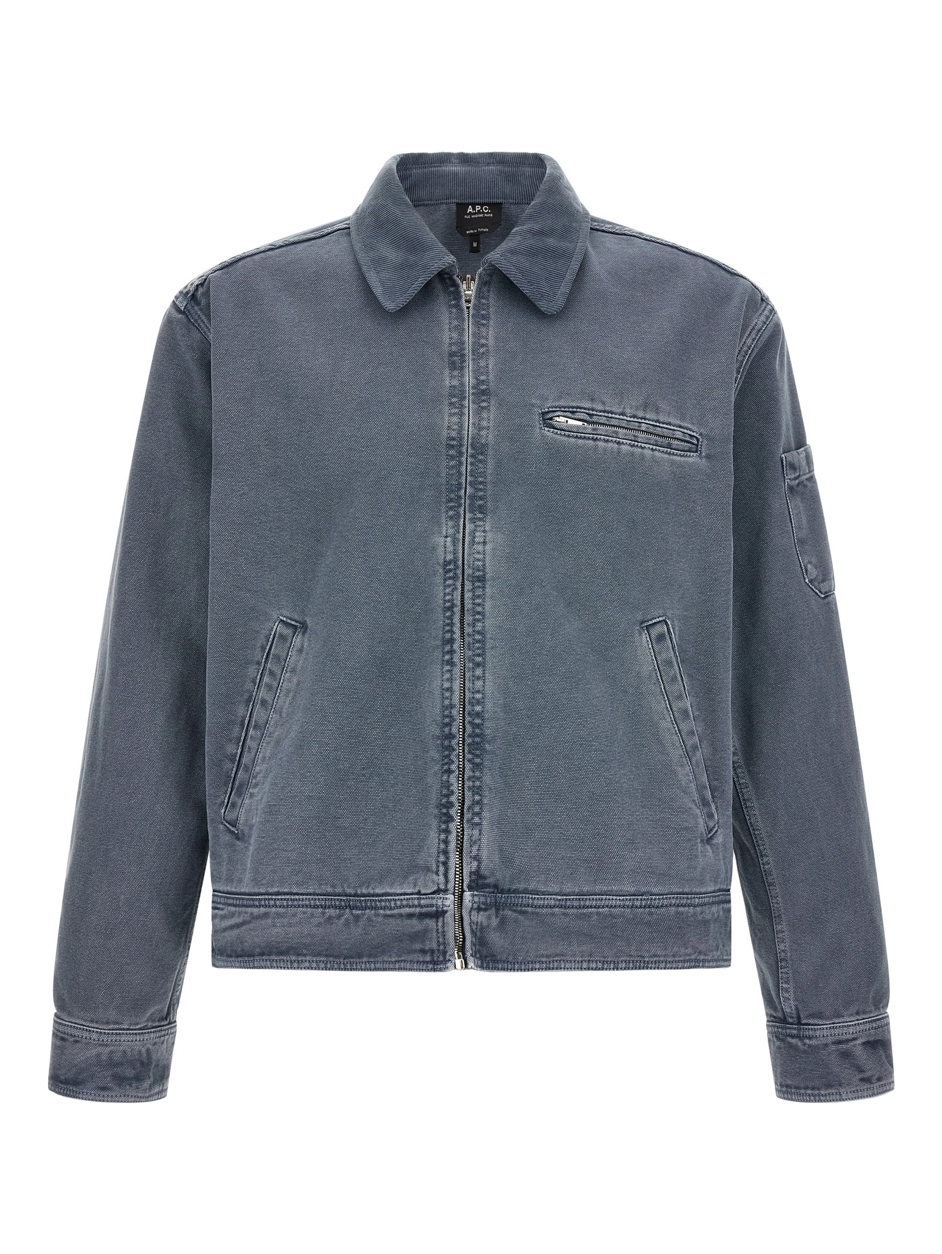 Gray Cotton Denim Jacket