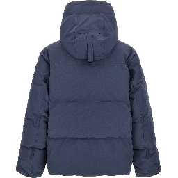 Blue Polyester Parka