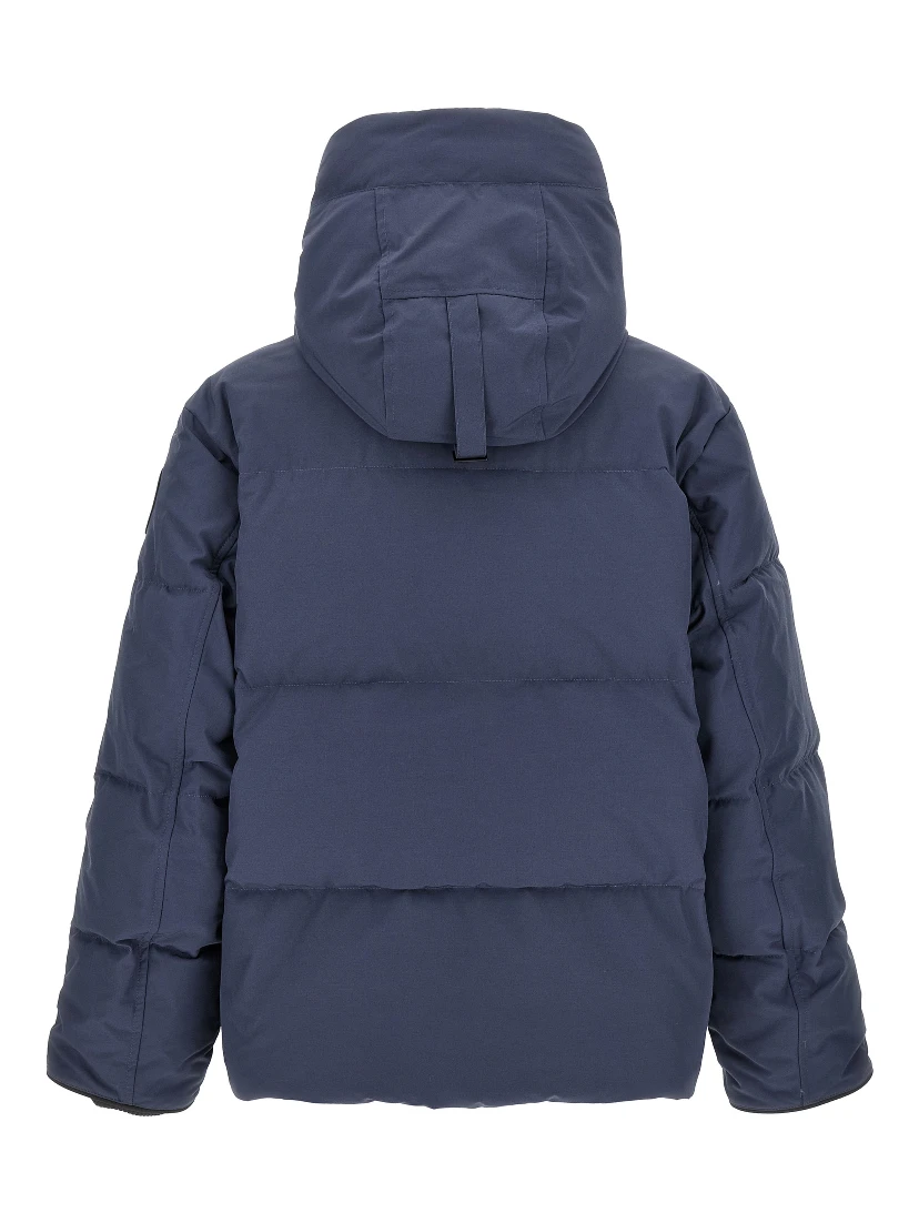 Blue Polyester Parka