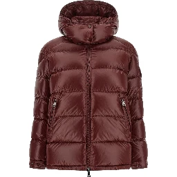 Bordeaux Polyamide Full-Length Jacket