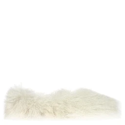 White Fur Slippers