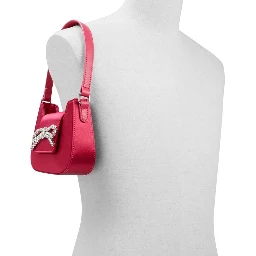 Pink Polyester Handbag