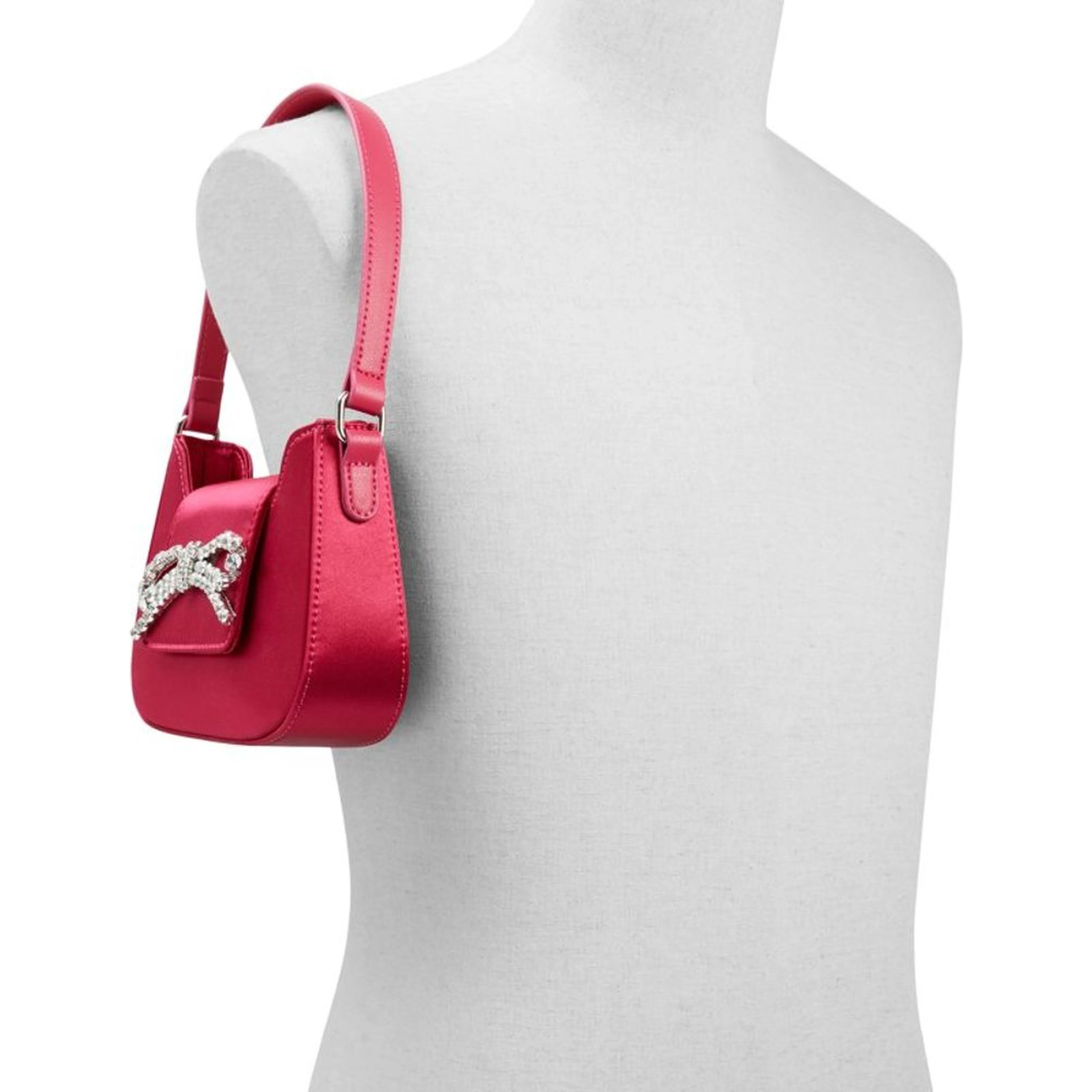Pink Polyester Handbag