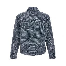 Gray Cotton Denim Jacket