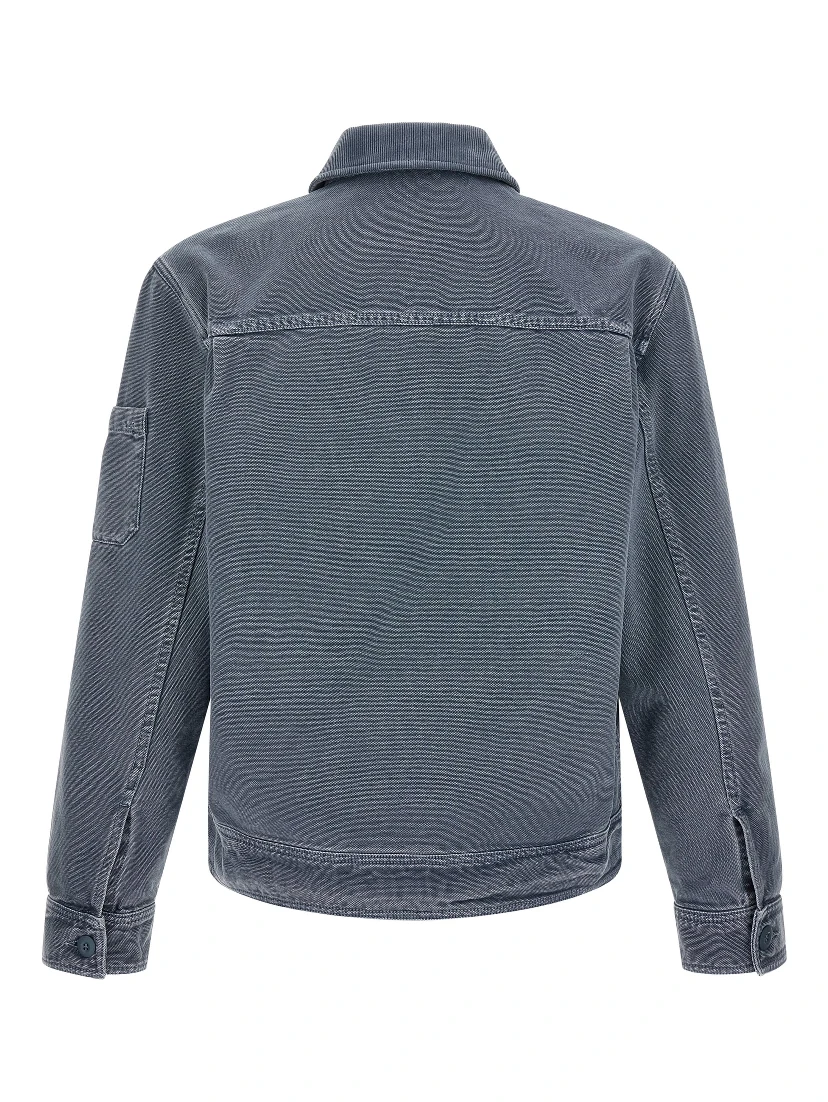 Gray Cotton Denim Jacket