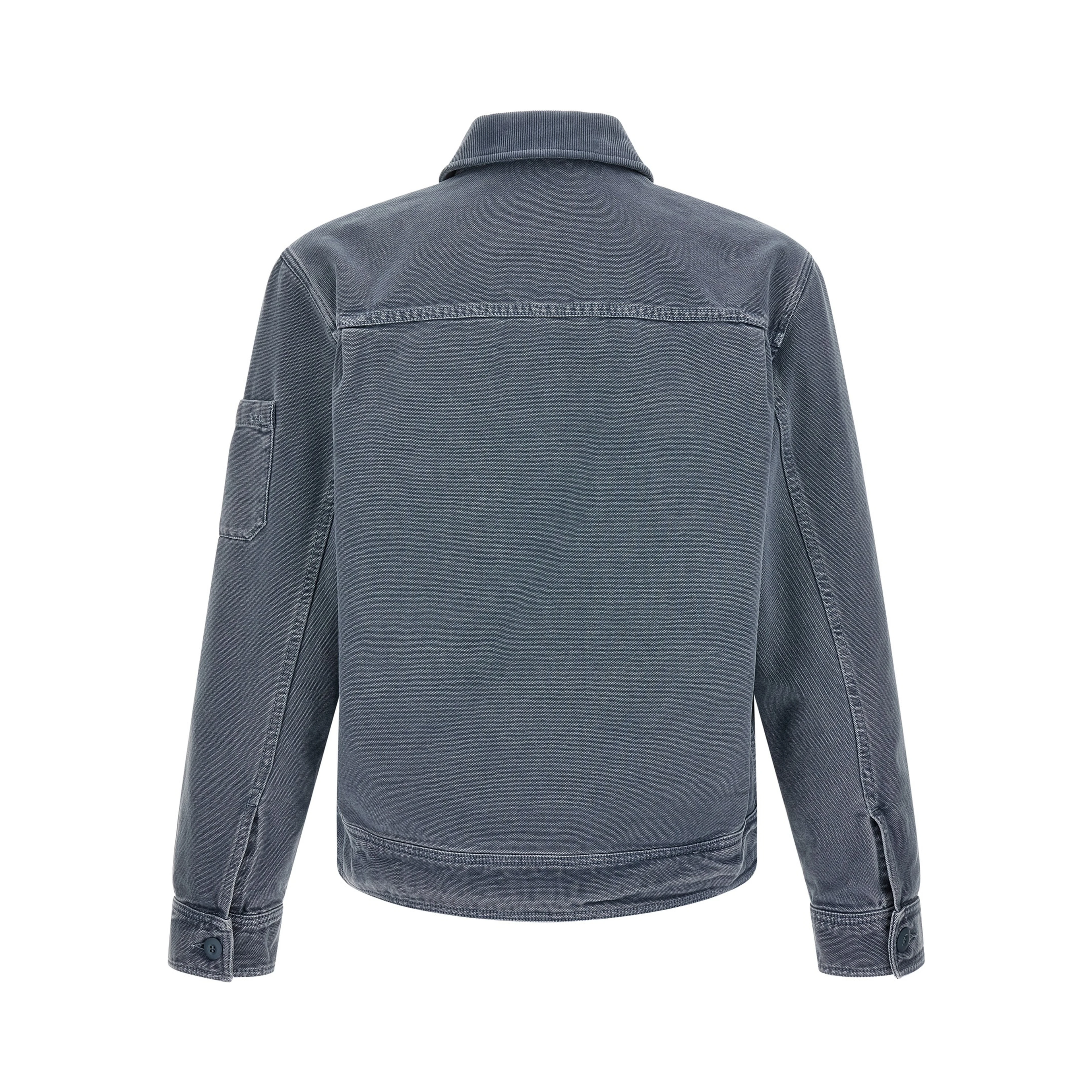Gray Cotton Denim Jacket