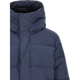 Blue Polyester Parka