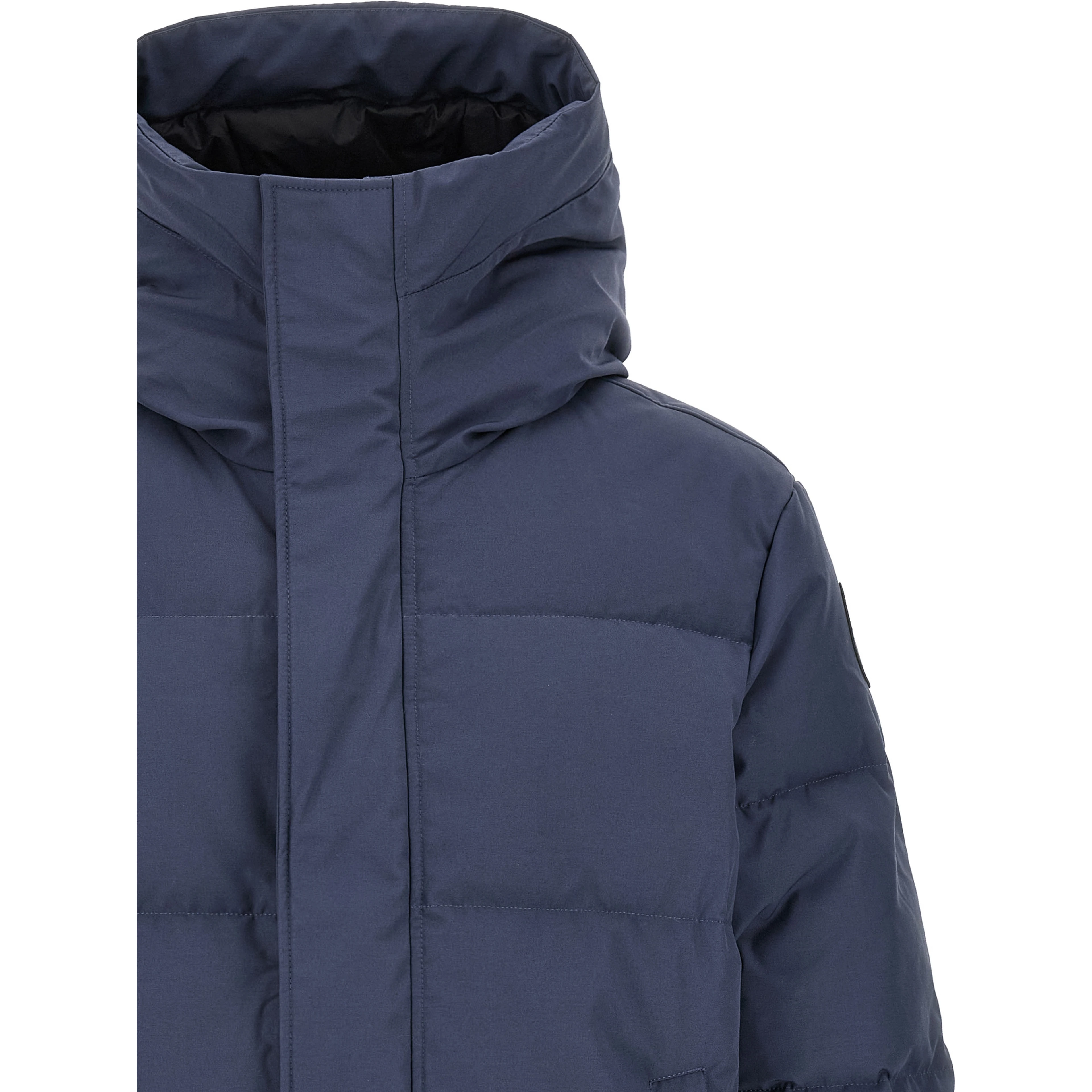 Blue Polyester Parka