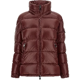 Bordeaux Polyamide Full-Length Jacket