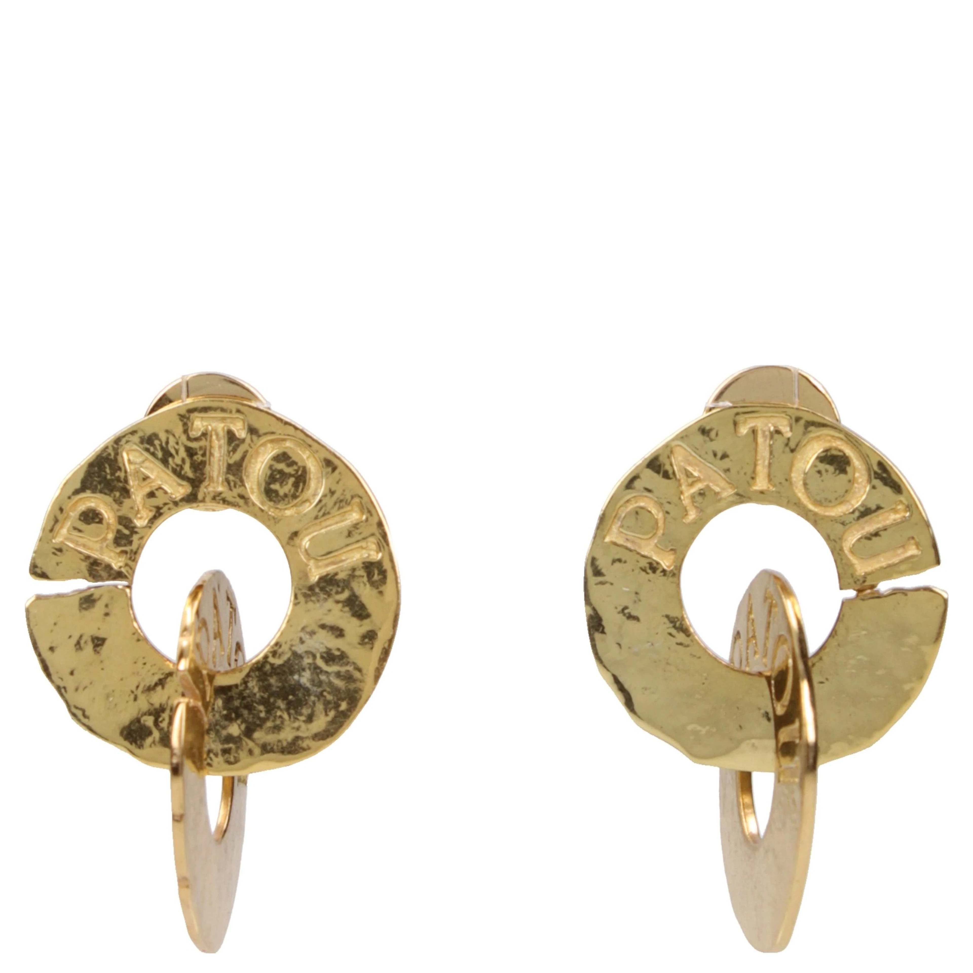 Gold Brass Earrings