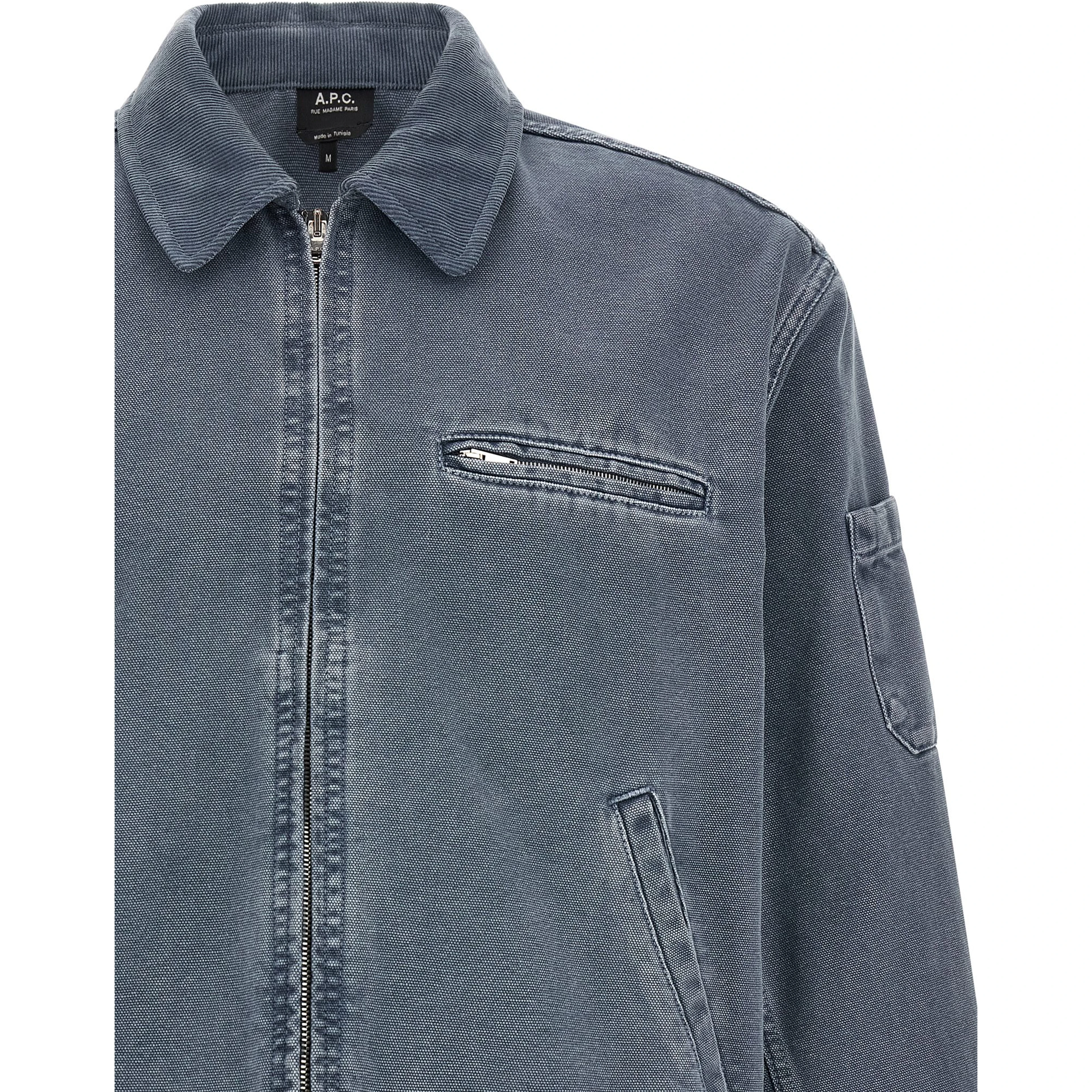 Gray Cotton Denim Jacket