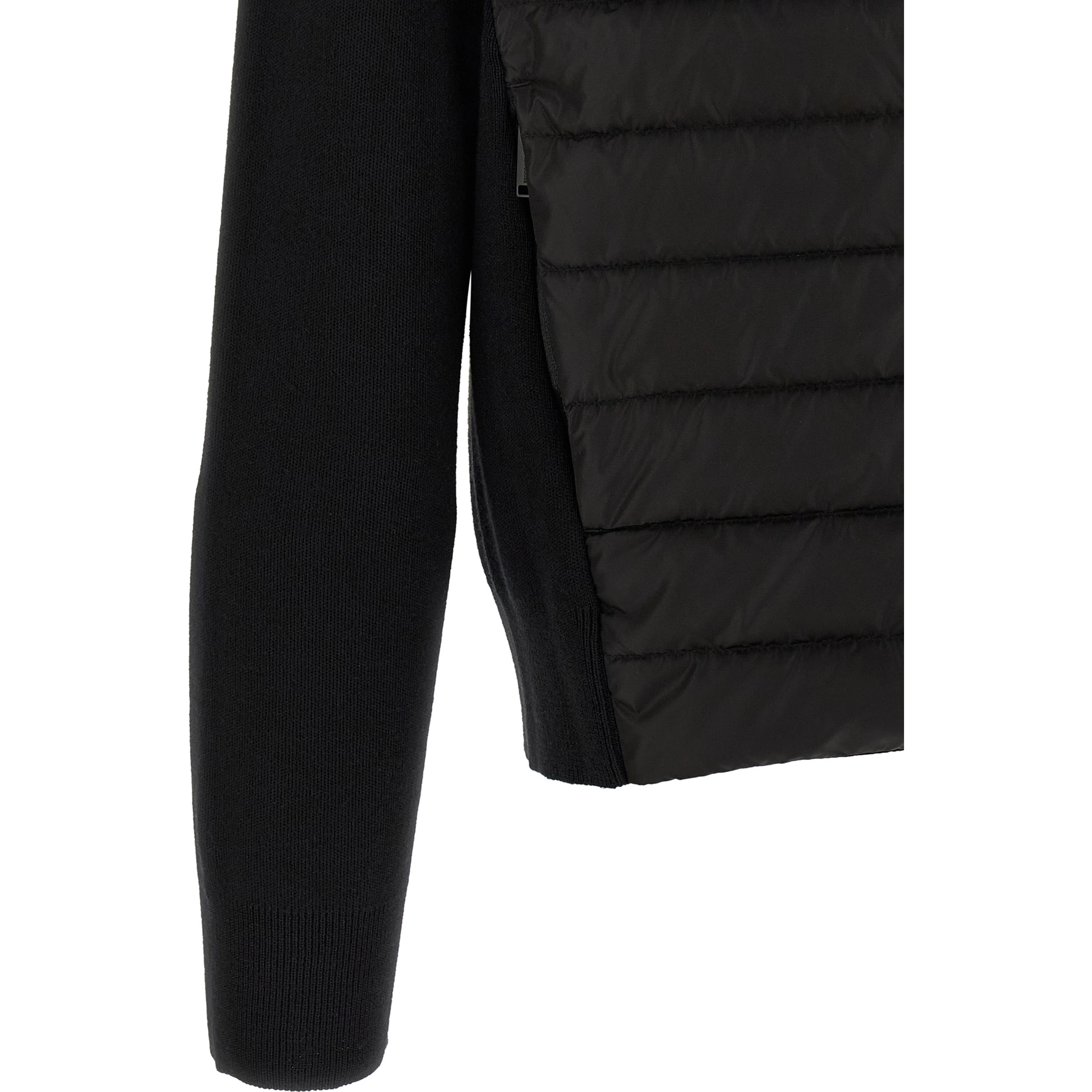 Black Wool Full-Length Jacket