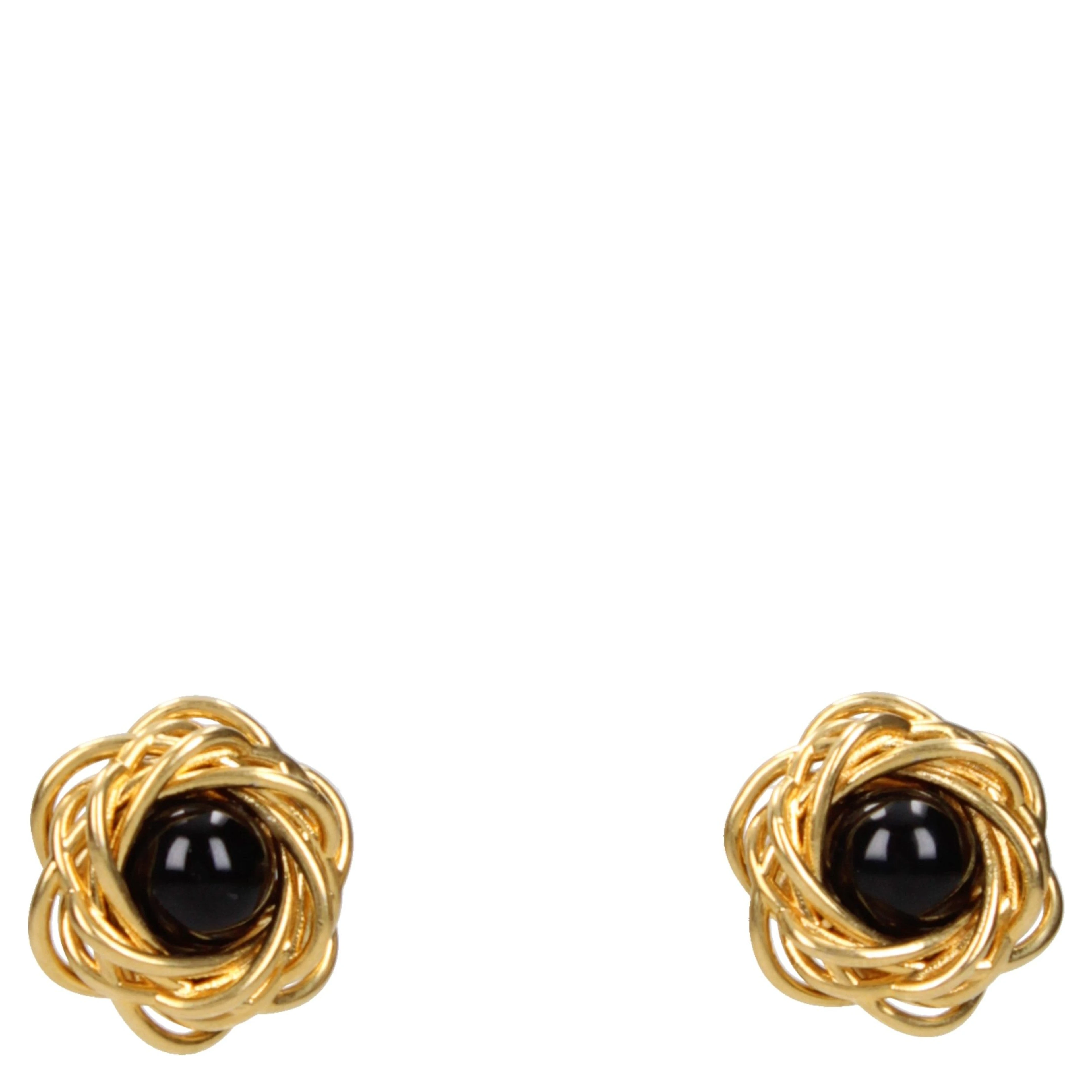 Gold Brass Earrings