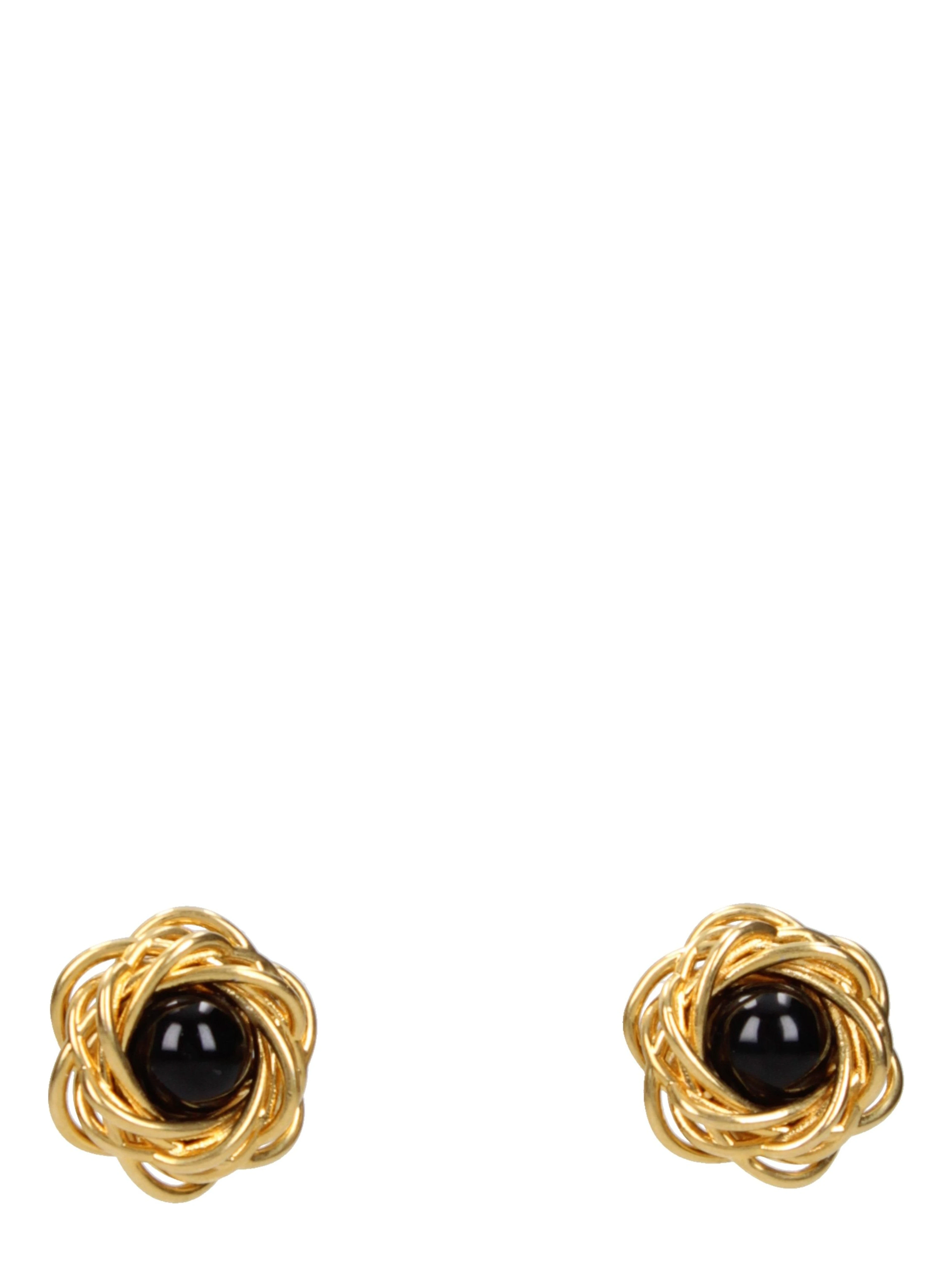 Gold Brass Earrings