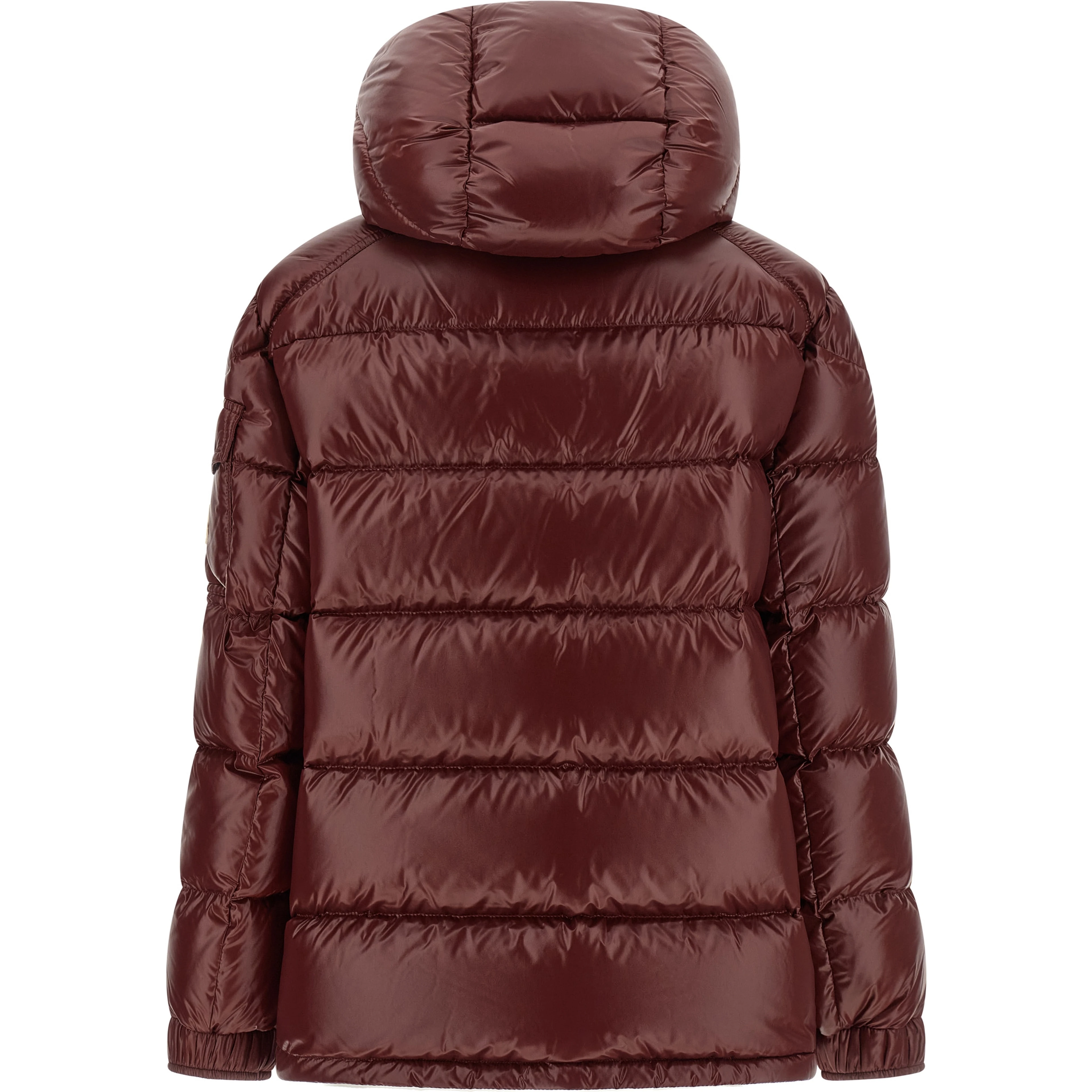 Bordeaux Polyamide Full-Length Jacket