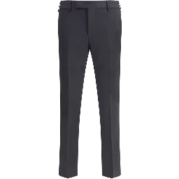 Black Wool Oves Aries Casual Pants