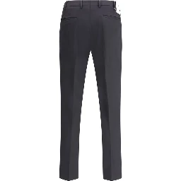 Black Wool Oves Aries Casual Pants
