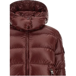 Bordeaux Polyamide Full-Length Jacket