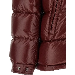 Bordeaux Polyamide Full-Length Jacket