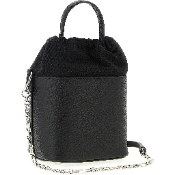 Black Calfskin Crossbody Bag