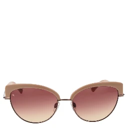 Beige Metal & Stainless Steel & Aluminum Sunglasses