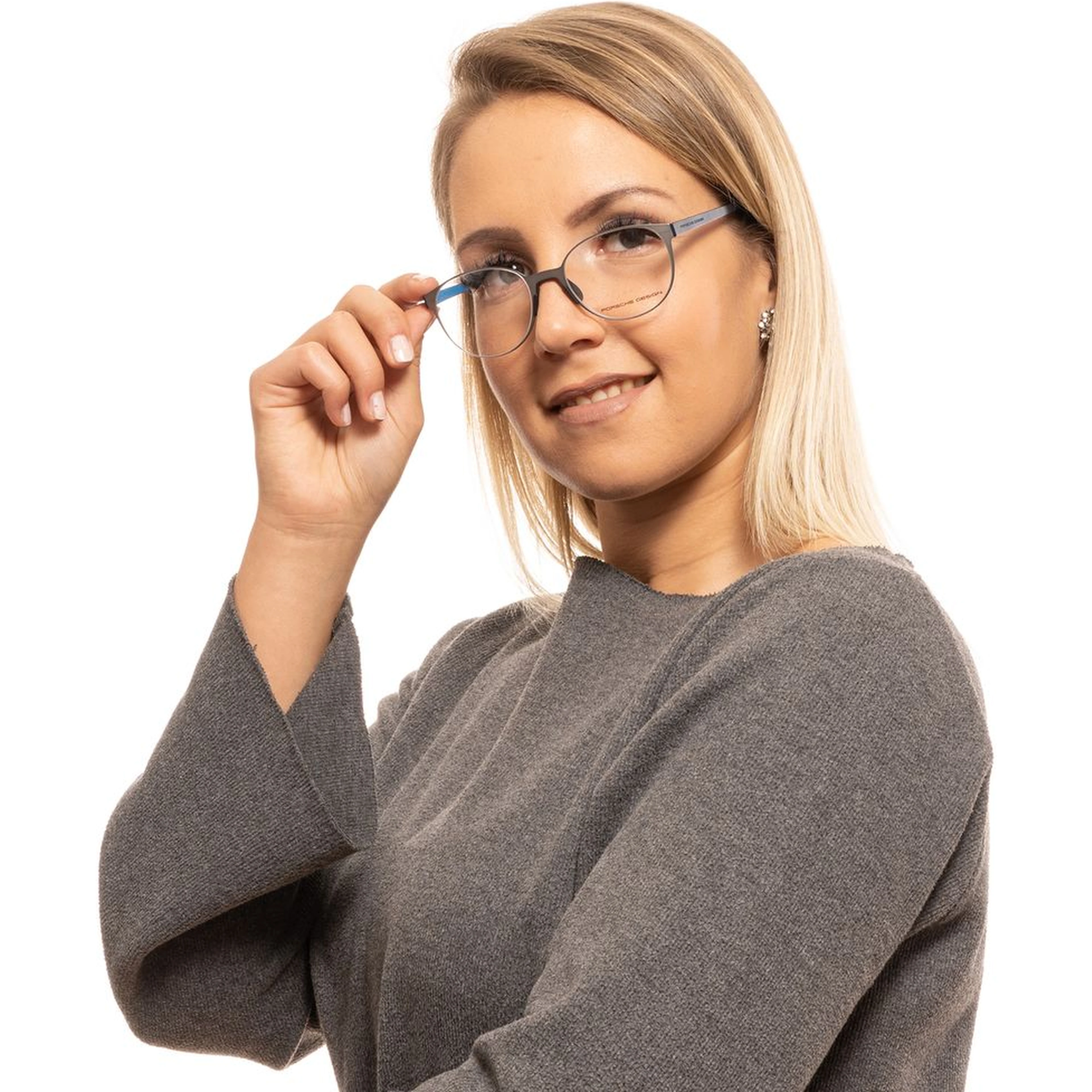 Gray Metal & Stainless Steel & Aluminum Glasses (Frames)