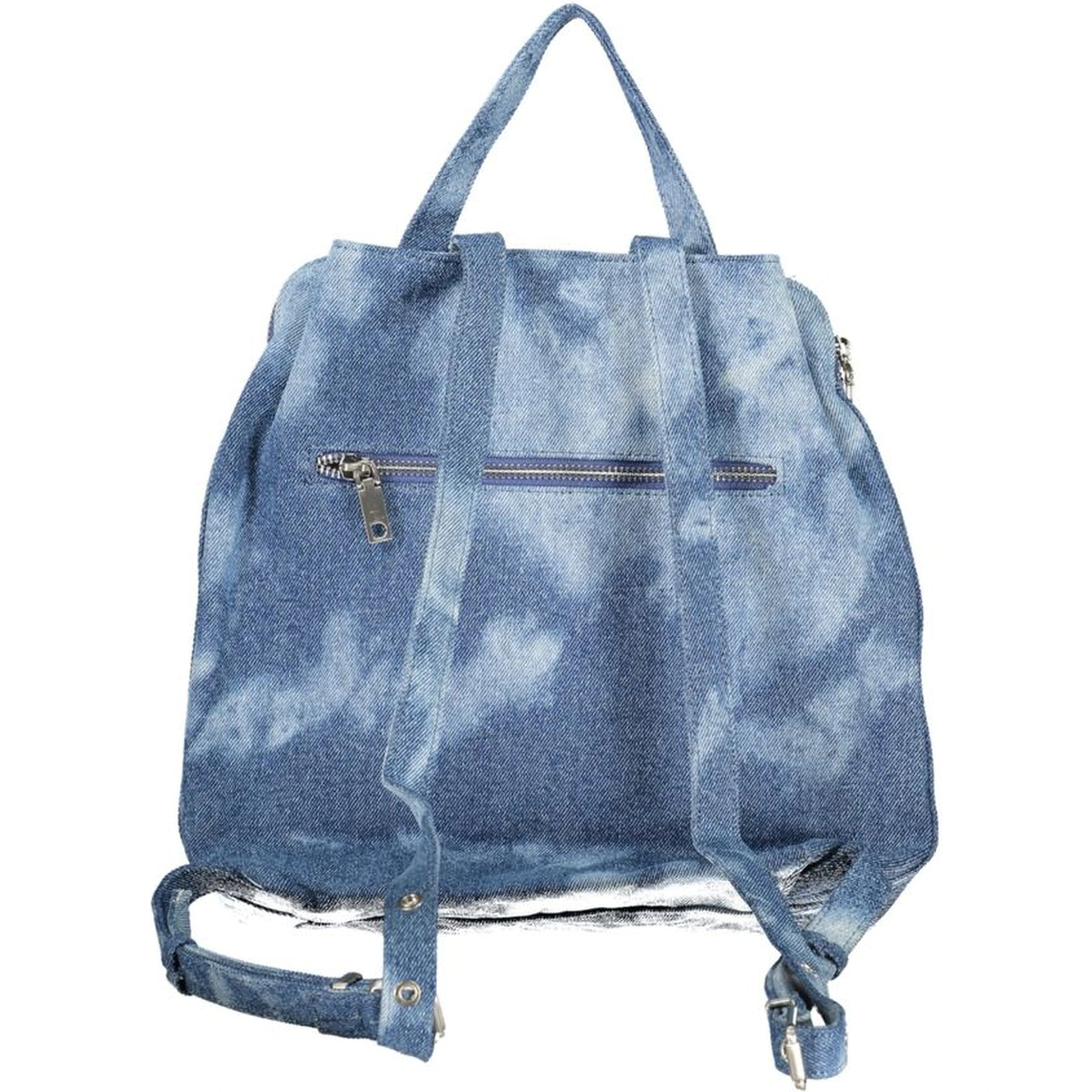 Blue Cotton Womens Backpack