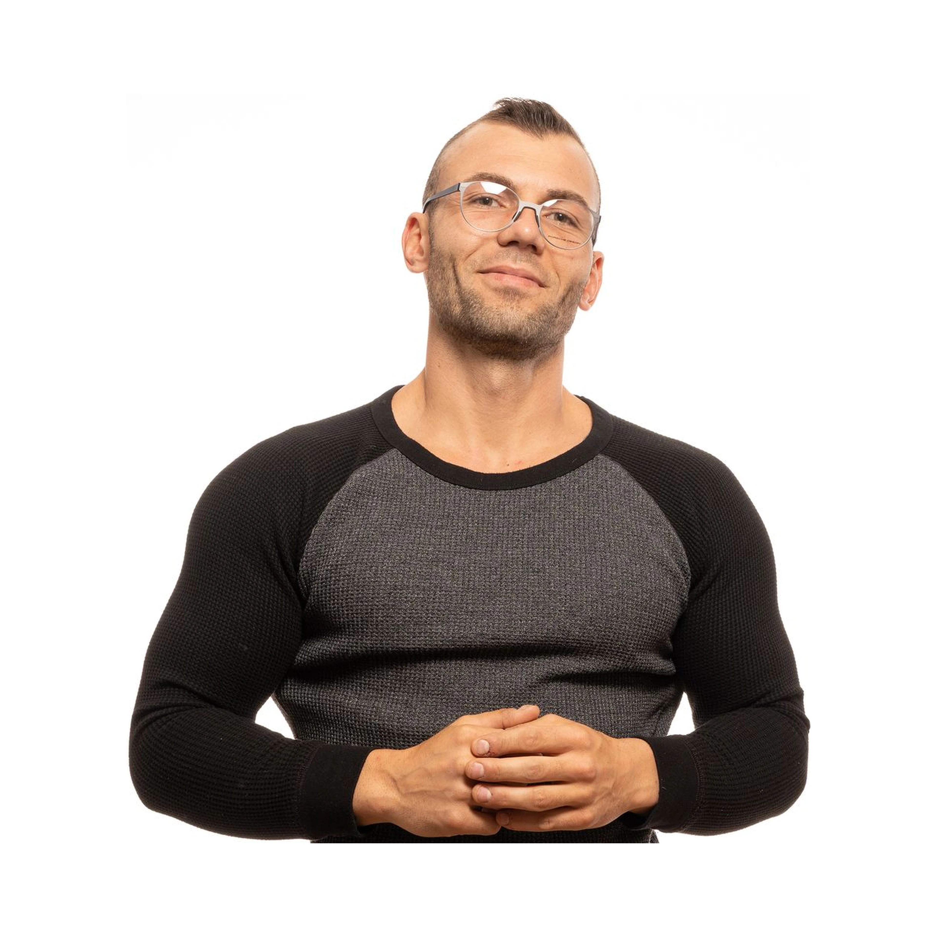 Gray Metal & Stainless Steel & Aluminum Glasses (Frames)