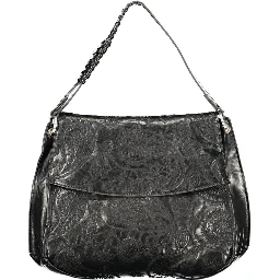 Black Polyurethane Women's Bag