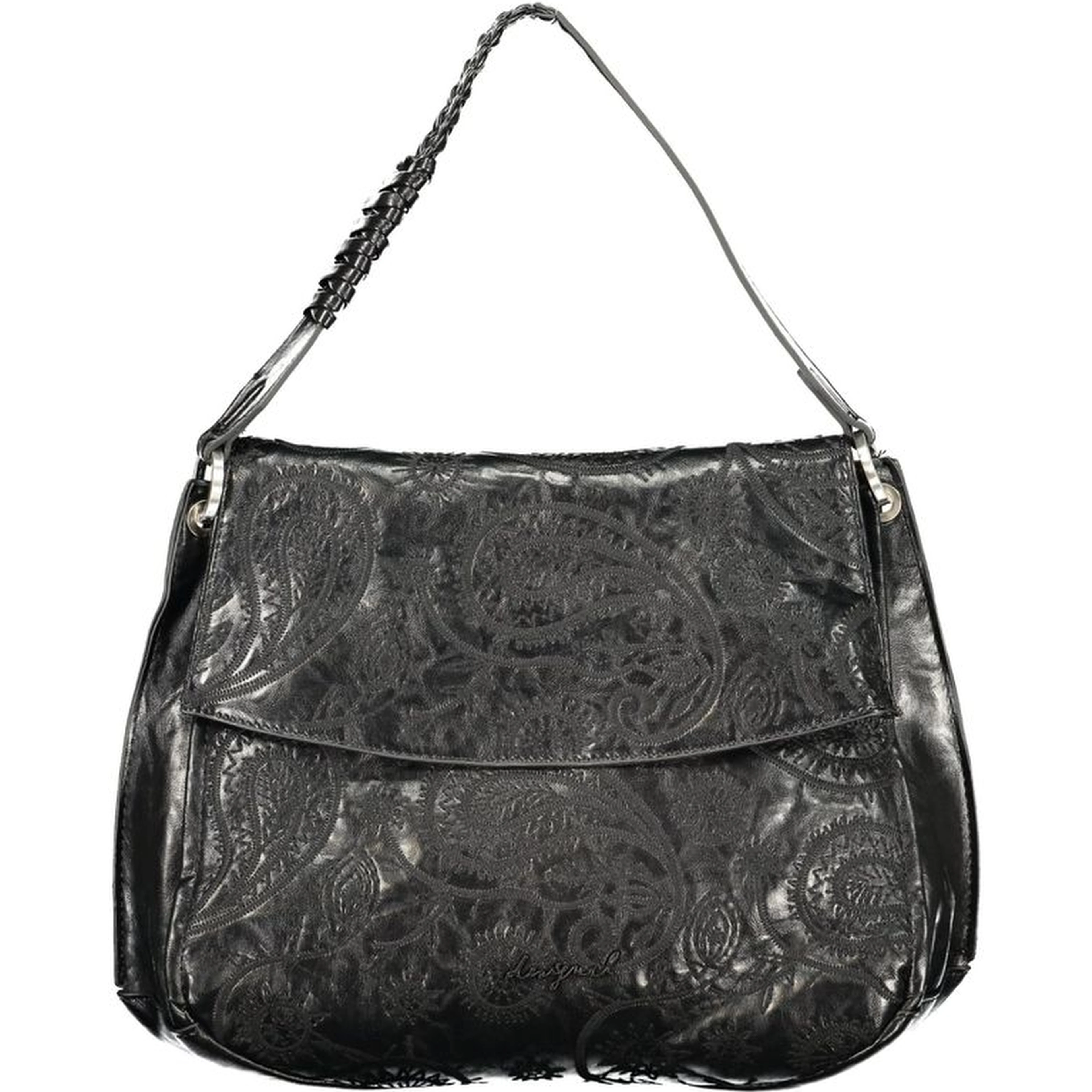 Black Polyurethane Women's Bag