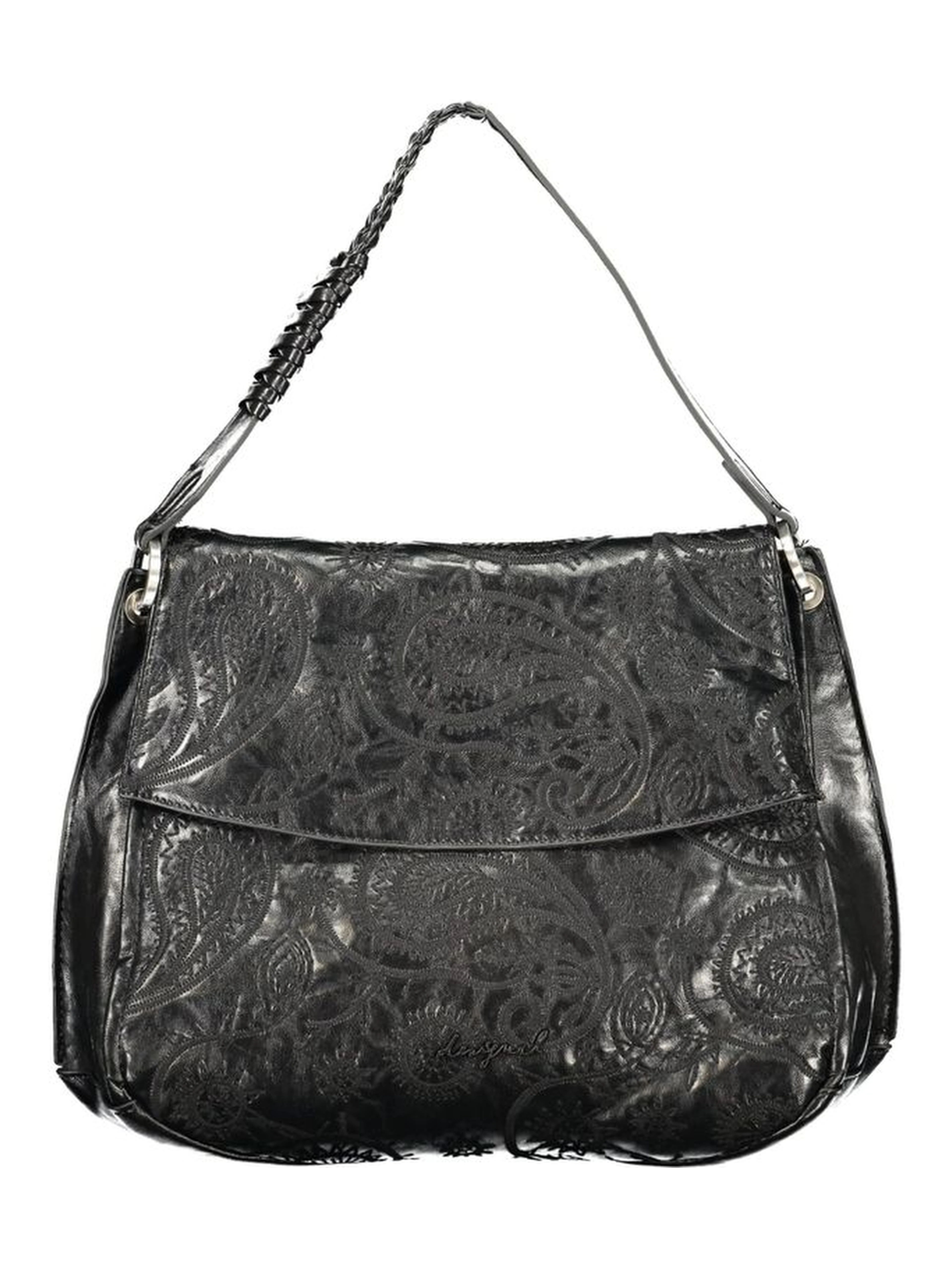 Black Polyurethane Women's Bag