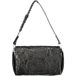 Black Polyurethane Women Bag