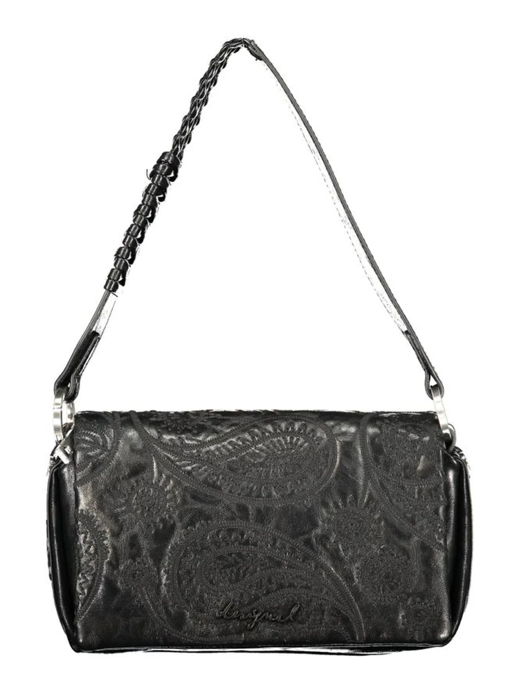 Black Polyurethane Women Bag