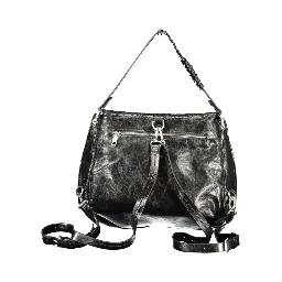 Black Polyurethane Women's Bag