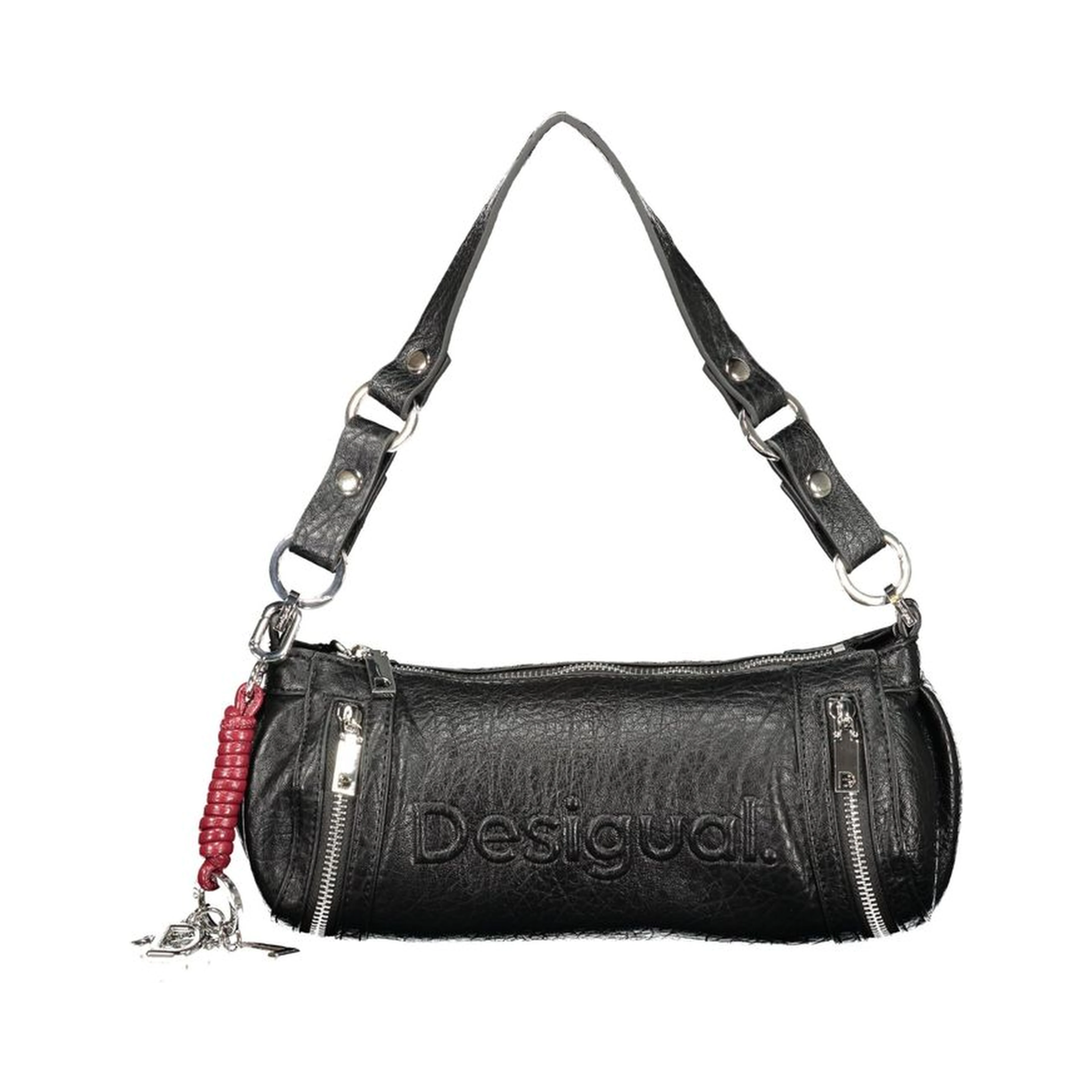 Black Polyurethane Women's Bag