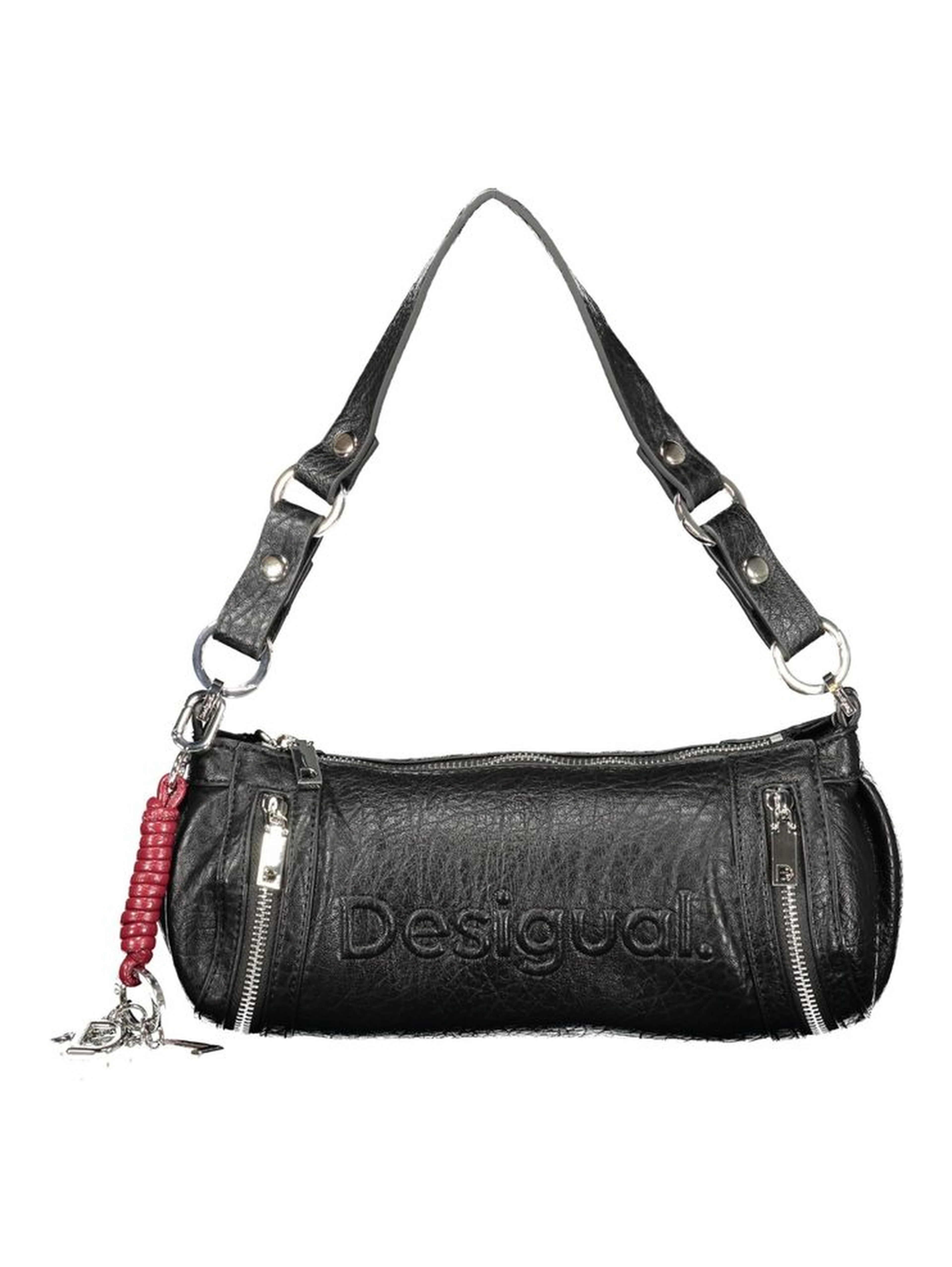 Black Polyurethane Women's Bag