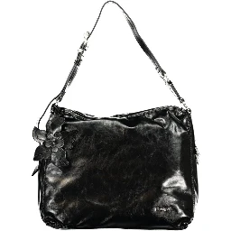 Black Polyurethane Women's Bag